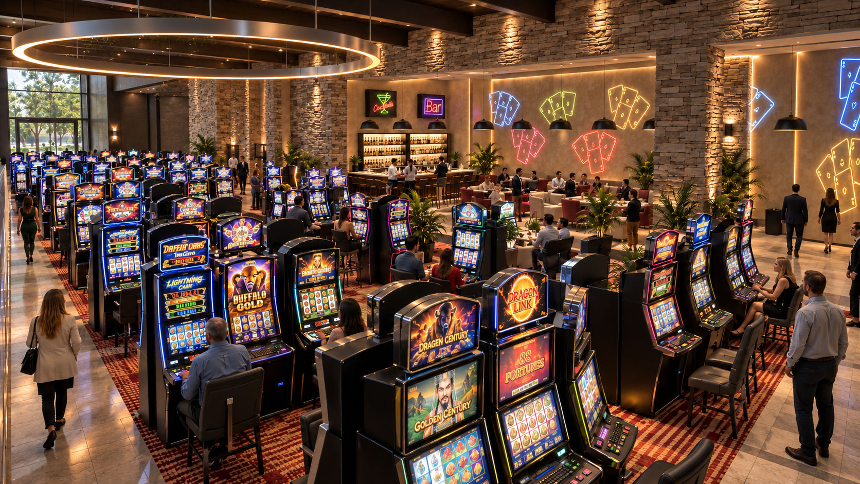 Visualización 3D de casino
