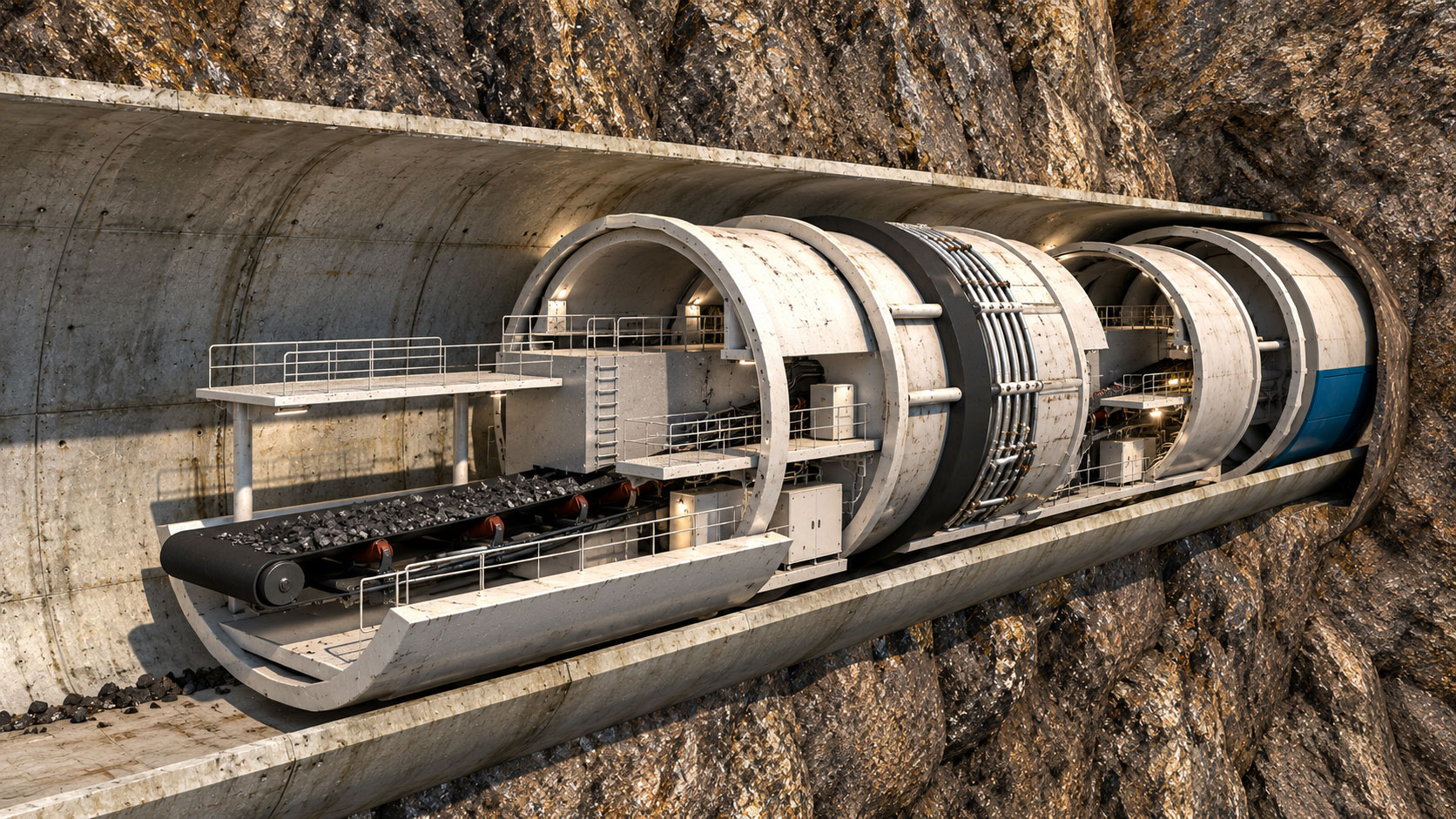 Visualización 3D de proyecto de energía y minería