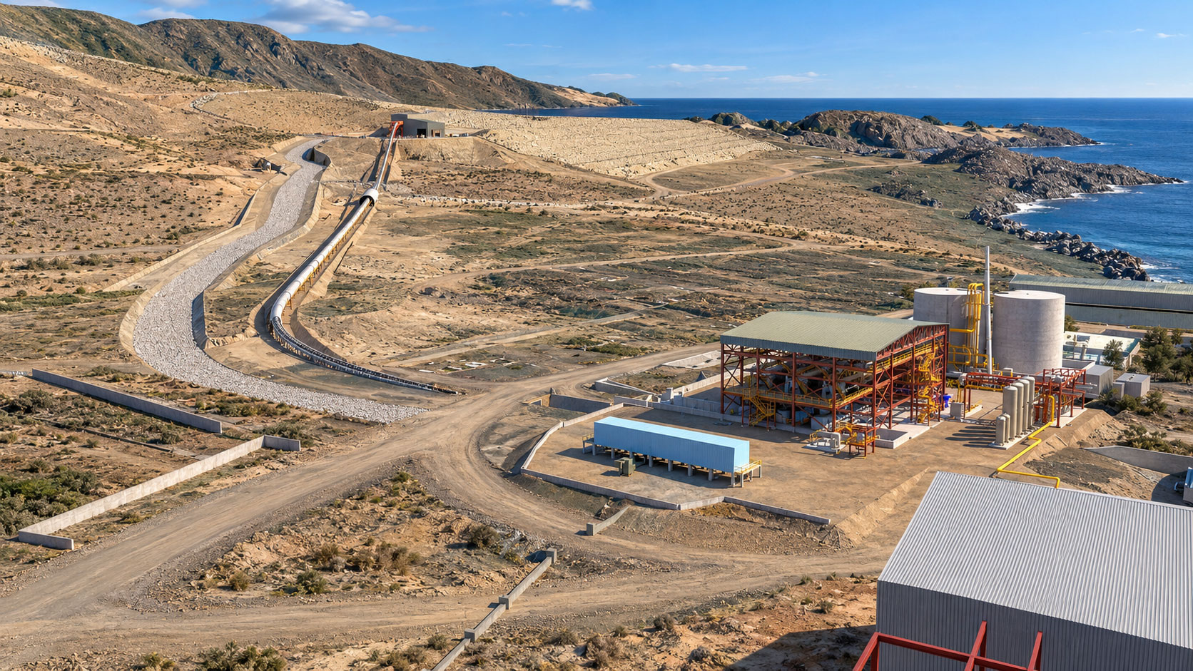 Visualización 3D de proyecto de energía y minería