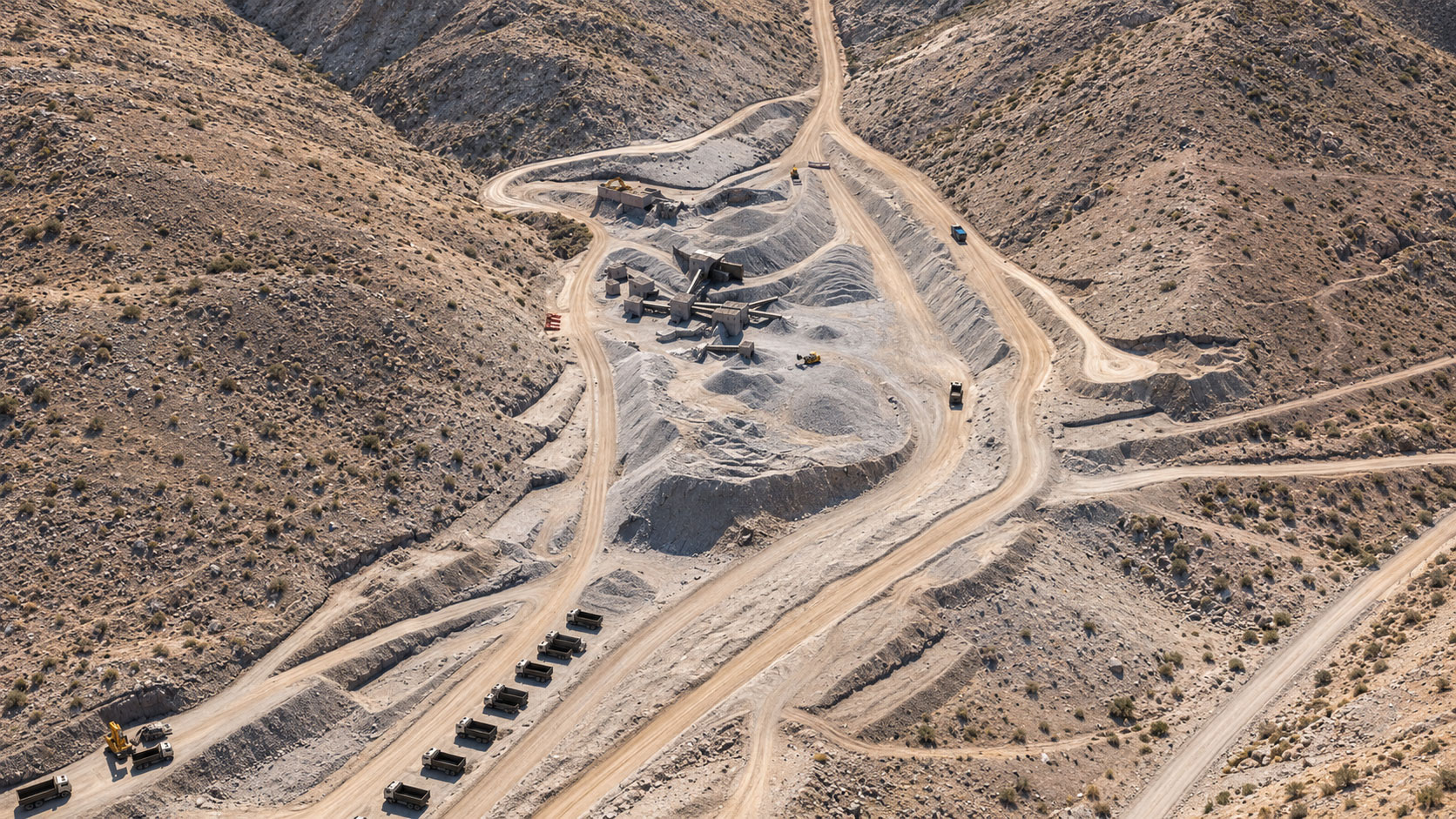 Visualización 3D de proyecto de energía y minería