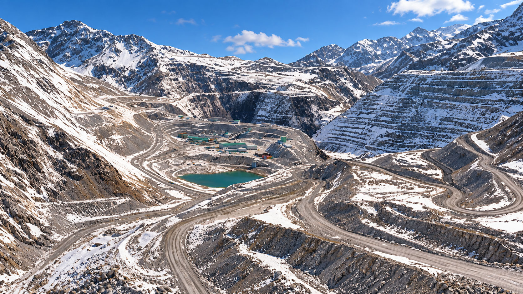 Visualización 3D de proyecto de energía y minería