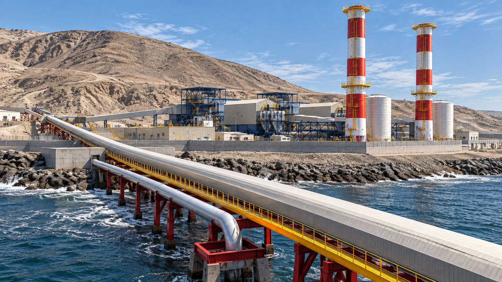 Visualización 3D de proyecto de energía y minería