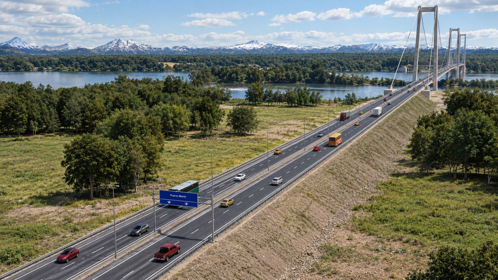 Visualización 3D de proyecto de infraestructura