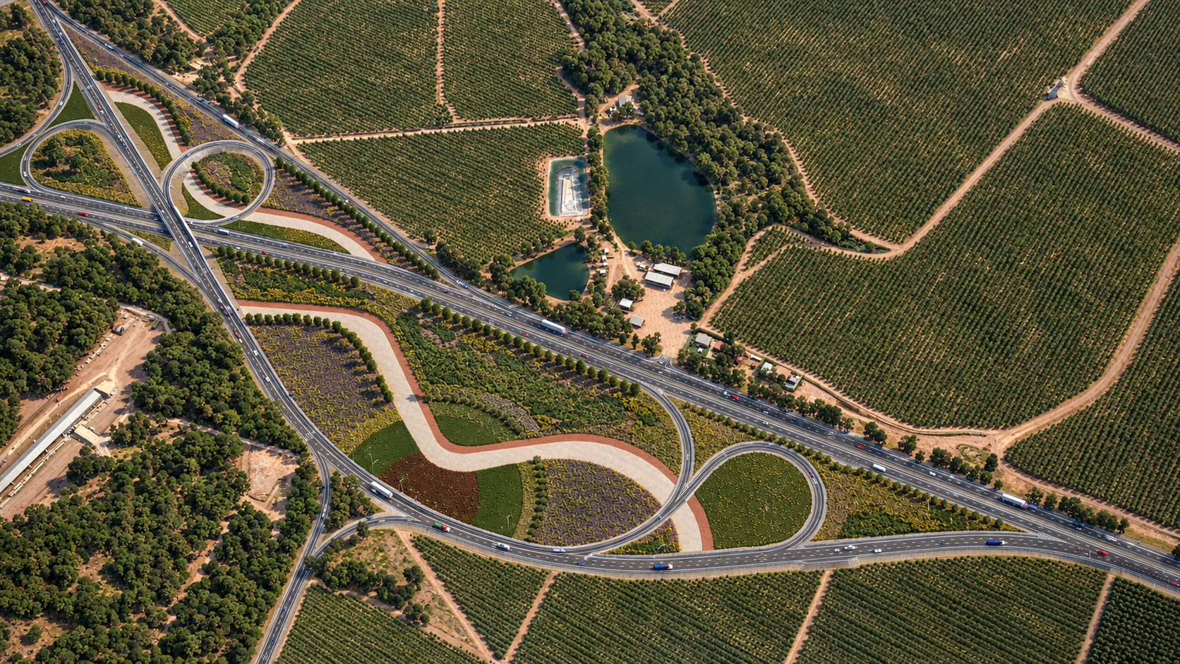 Visualización 3D de proyecto de infraestructura