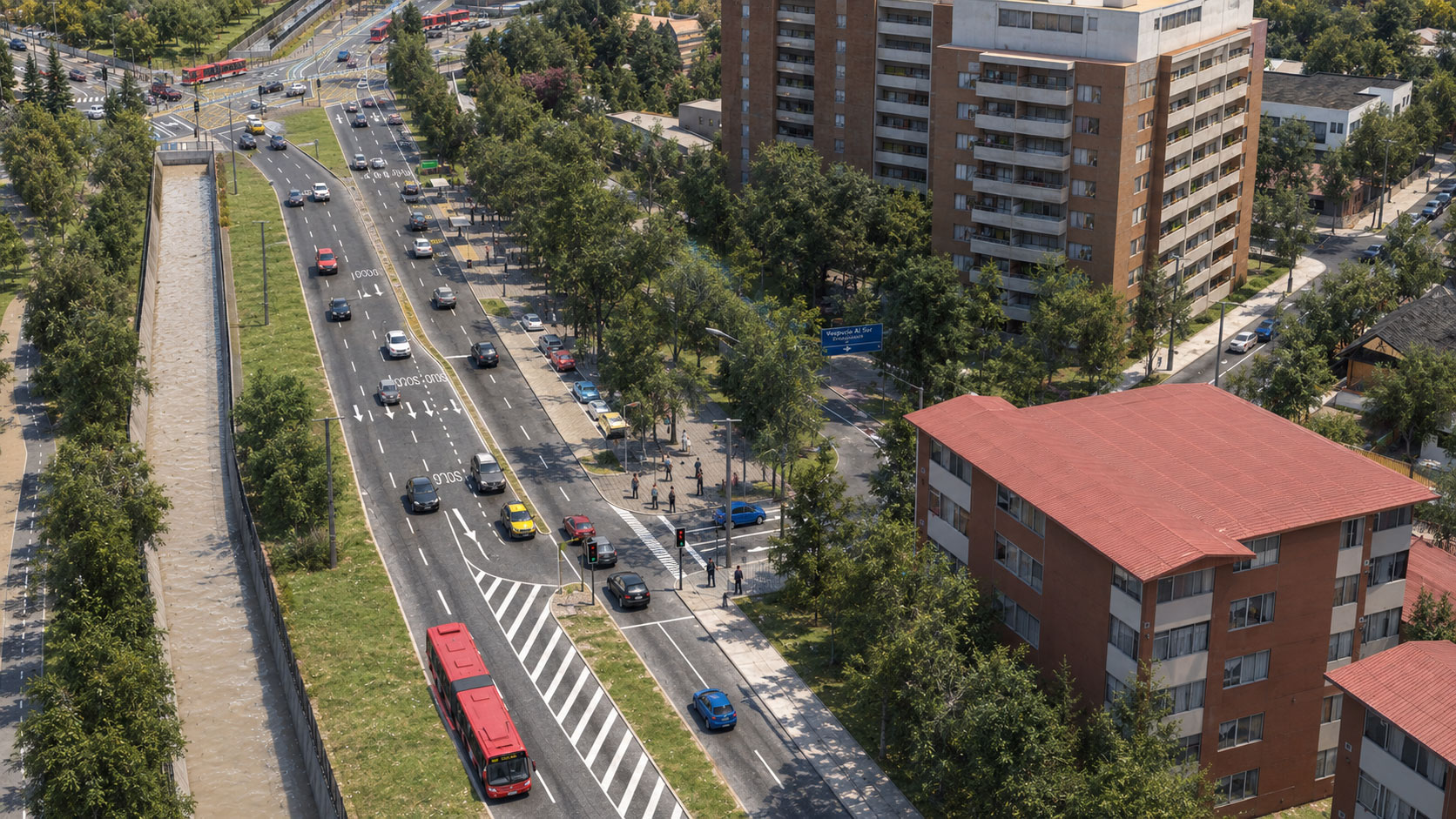 Visualización 3D de proyecto de infraestructura