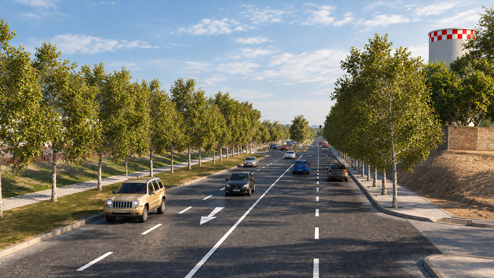 Visualización 3D de proyecto de infraestructura