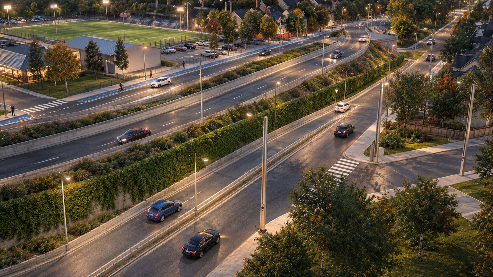 Visualización 3D de proyecto de infraestructura