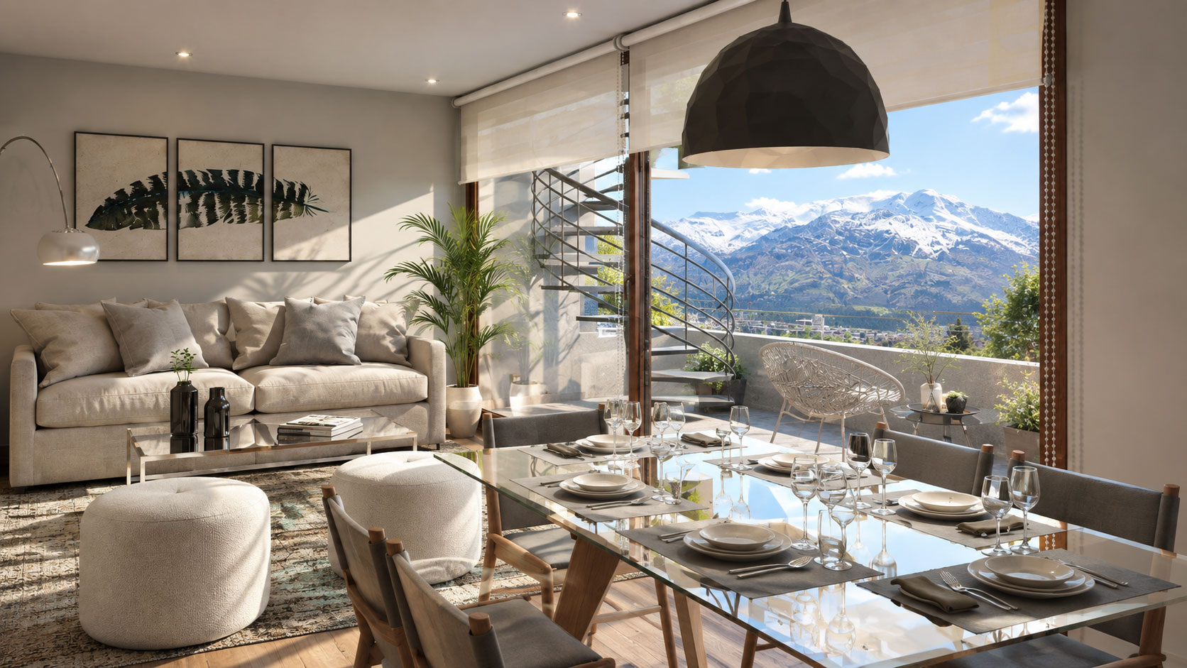 Visualización 3D de proyecto inmobiliario