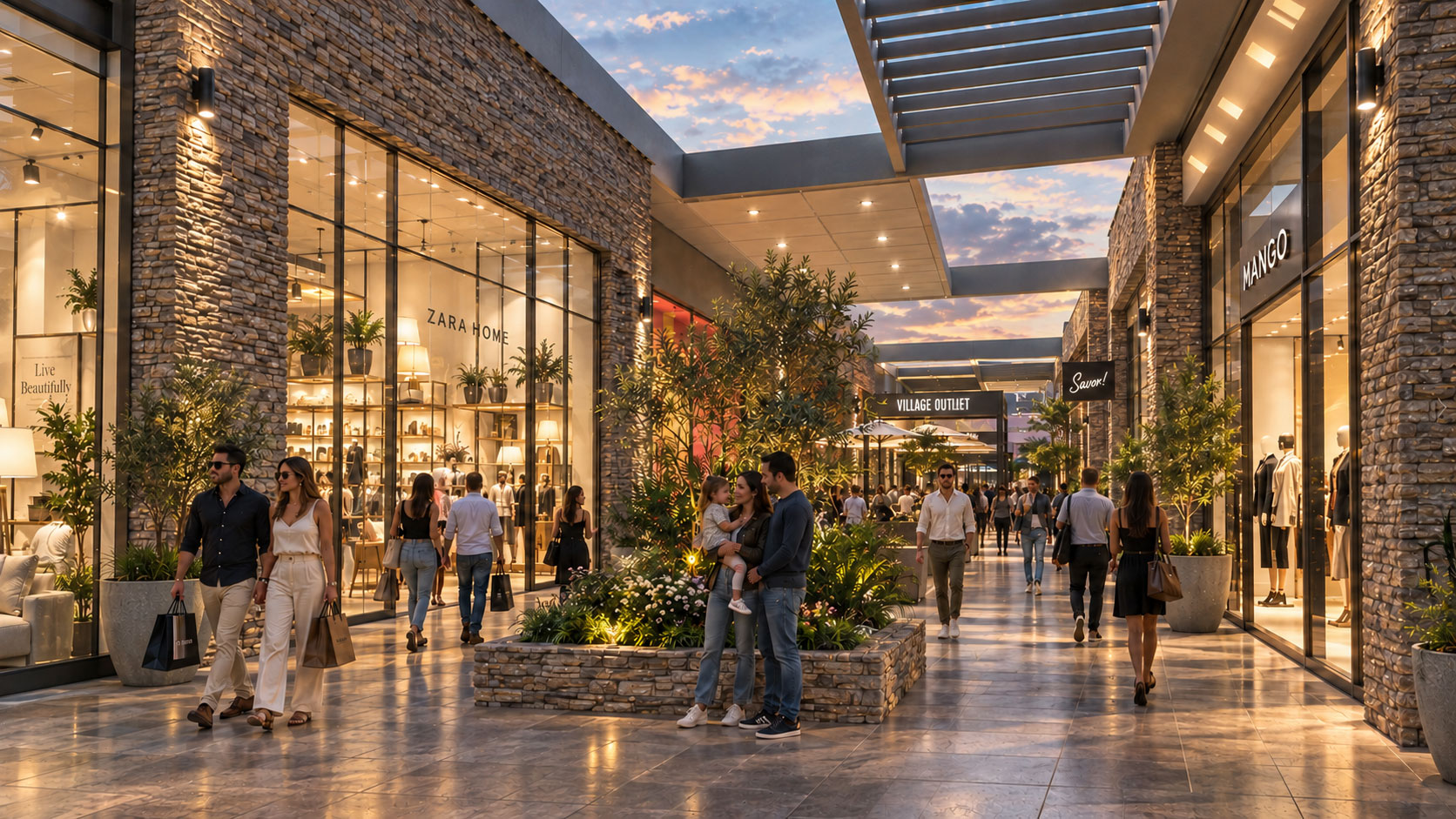 Visualización 3D de proyecto retail