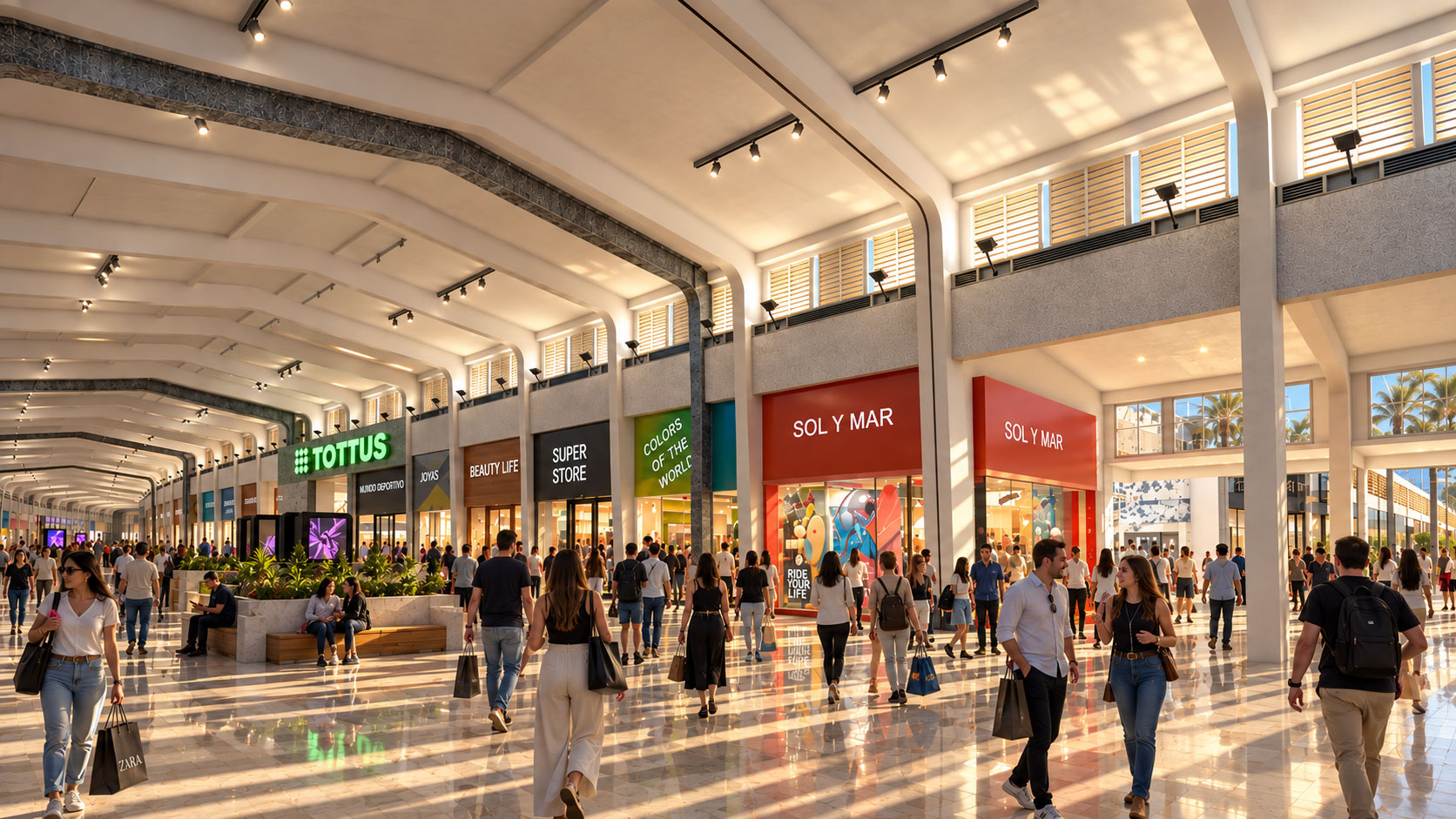 Visualización 3D de proyecto retail