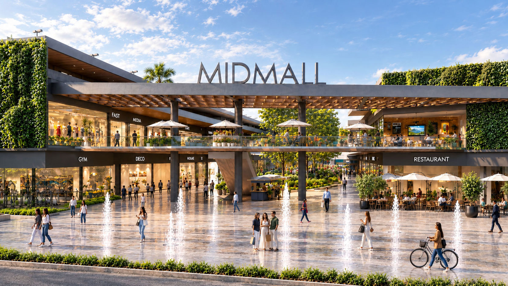 Visualización 3D de proyecto retail