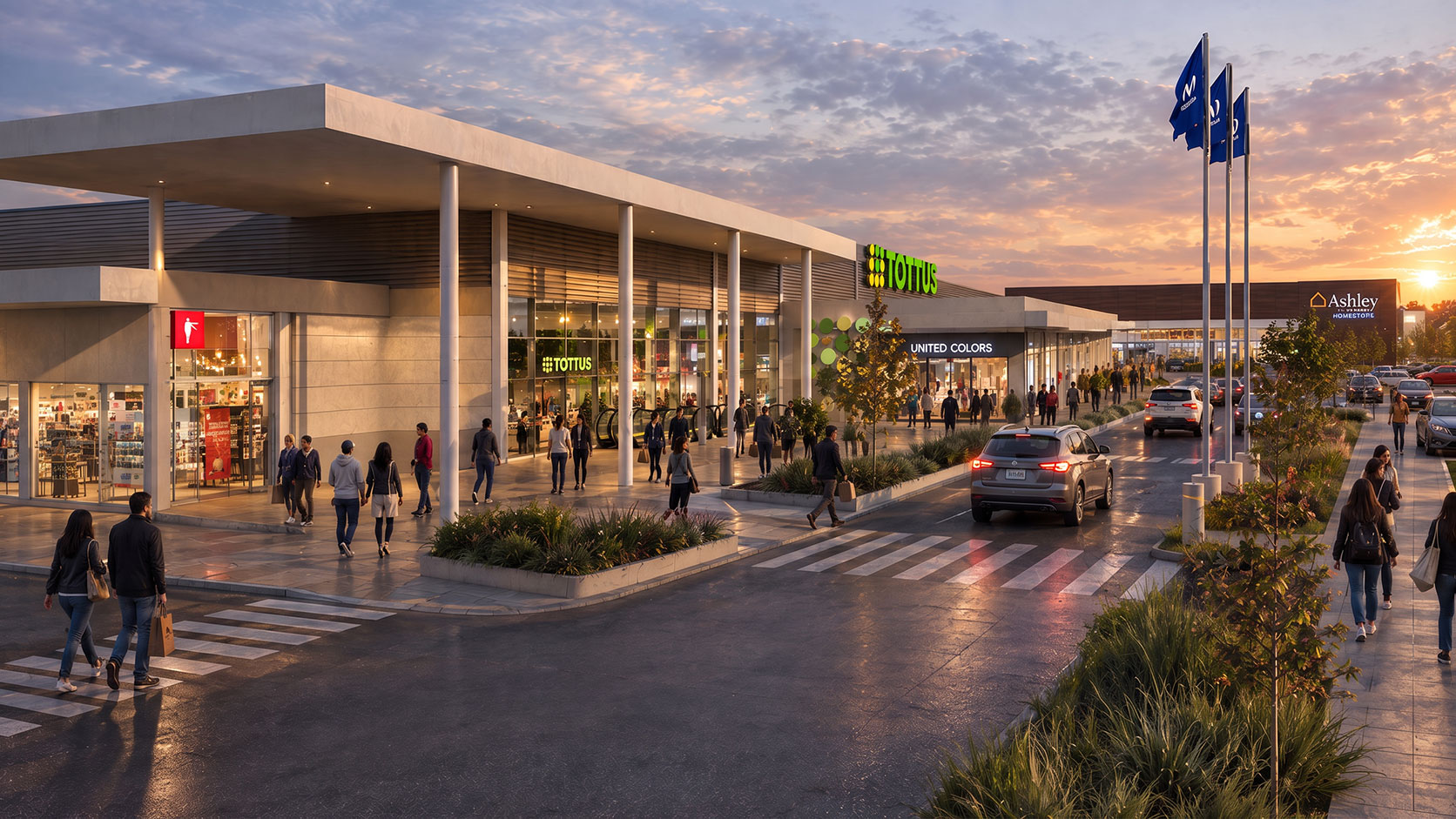 Visualización 3D de proyecto retail